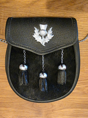 Sporran kilt tasche leder - sporran,