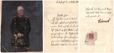 Bild + Brief m. Original-Signatur von Bismarck, 1897