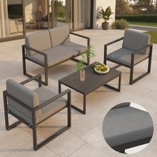 Sitzgruppe aluminium gartenset - sitzgruppe,