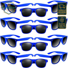 Neon Retro Partybrille | 12 Stück Set | Strand Hochzeit