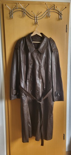 Ledermantel herren dunkelbraun - ledermantel,
