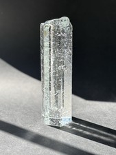 Pukeberg Glas Vase Westerberg 70er Schweden Eis Kristall Block MCM Vintage Ice 