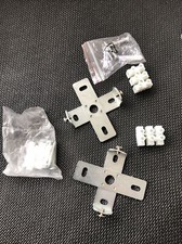 2x Deckenleuchte Wandleuchte Gürtel  Lampenhalterung Lampenplatte 65mm +Zubehör