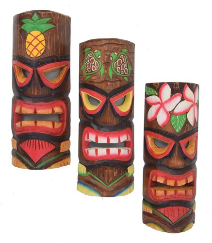 Tiki 30cm masken - 3, 3