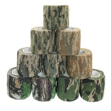 Selbstklebendes Tarnband 10 Rollen Camouflage, Vliesstoff, dehnbar, rückstand...