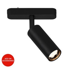 Luxtrail LED Tracklight Schienensystem Warmweiß Schwenkbar Zubehör 5W Schwarz