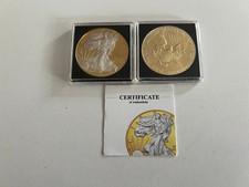 1oz Silber Eagle vergoldet
