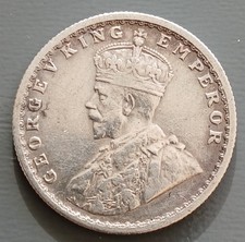 Indien K/M:522, ½ Rupie 1915 f.vzgl./vzgl