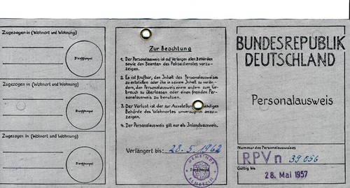 Alter personalausweis brd von - brd,