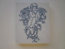 La Blanche Stempel Engel schreibend