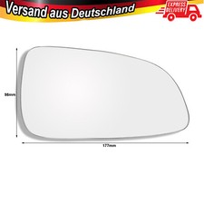 Spiegelglas rechts für opel - spiegelglas,