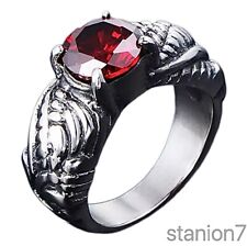 Zirkonia Rot Stern Stein Ring