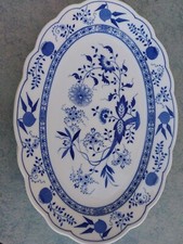 Zwiebelmuster Tablett Porzellan - Servierplatte - Neuwertig