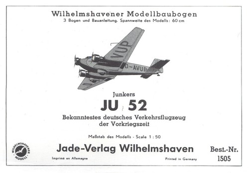 Jade verlag 1505 junkers ju - 1505,