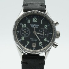 RUSSISCHE POLJOT HANDAUFZUG CHRONO HERREN UHR 40MM FLIEGERUHR LUFTWAFFE 3133 2