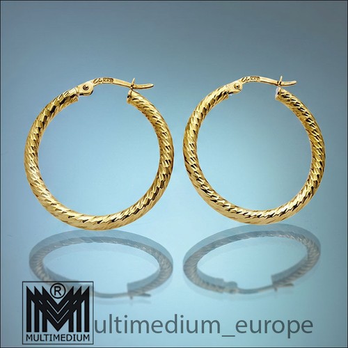333er gelbgold ohrringe - 333er,