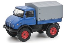 MB Mercedes Benz U 406 Unimog  - blue - SCHUCO 1:64