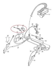 Audi 80 Cabrio Cabriolet - Hydraulikzylinder RECHTS oben - 8G0871604