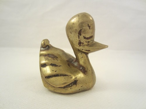 Messing figur skulptur - figur,