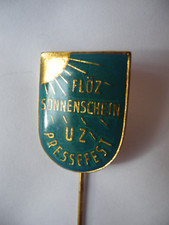 Anstecknadel Flöz Sonnenschein UZ Pressefest Abzeichen