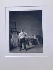 ARNOLD NEWMAN - SCHÖNE FOTOGRAFIE PICASSO - VALLAURIS 1954 KOHLEVERFAHREN