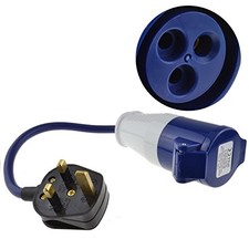 UK-Stecker Zu Wohnwagenplatz Außenstrom Elektrischer Anschlussadapter