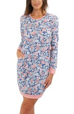 Damen Langarm Nachthemd