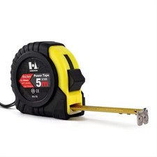 Rollbandmaß 5meter Bandmaß - Rollmaßband Rollmeter Messband Maßband m. Rücklauf