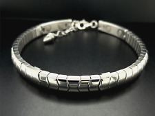 FLEX-FUßKETTE AUS EDELSTAHL MIT MAGNET SILBERFARBEN  SCHMUCKJAGD