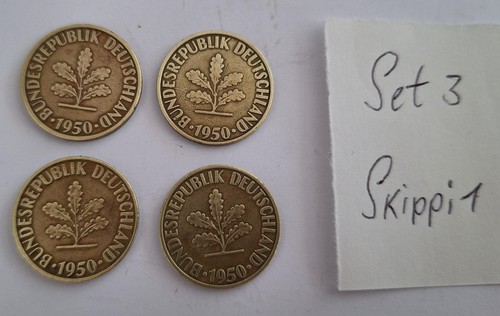 Komplettes pfennig set 1950 - komplettes,