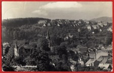 Sebnitz (um 1957) - Stadtansicht mit Kirche - Sächsische Schweiz - AK 232