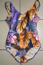 TrueVintage Badeanzug floral  42 -Dupont Lycra