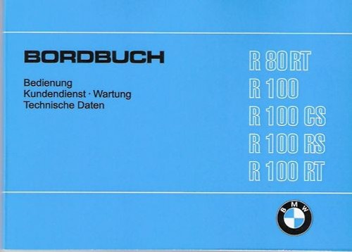 Bmw bedienungsanleitung r100 - bedienungsanleitung, /