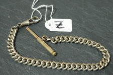 Alte silberne Taschenuhrkette