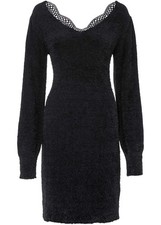 Strickkleid mit Spitze in