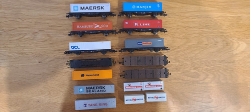 Spur containertragwagen und - containertragwagen,