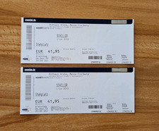 2 SCHILLER Konzert-Tickets von "Live 2012" Freiburg, unbenutzt, für SAMMLER !