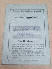 Registrierschein DDR Zugmaschine Traktor Trecker UdSSR MTS 50 Schlepper 1974