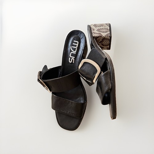 Mjus stiefeletten pantolette - mjus,