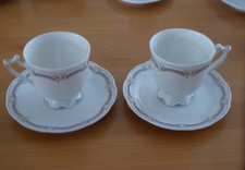 Hutschenreuther VIKTORIA  Azur ,  2 Kaffeetassen mit Untertassen