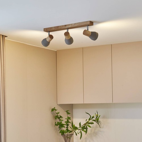 Lindby deckenlampe holz beton - deckenlampe,