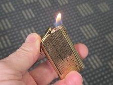 Skylite 1000 – Goldfarbenes Metall-Feuerzeug – Defekt / Gasverlust K39