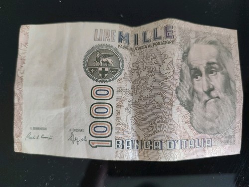 1000 lire mille banca - lire,