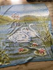 Tagesdecke ca.245 x 210 cm große Wolldecke mit  Motiv Kuscheldecke Wohndecke