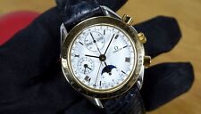 OMEGA 39 mm Speedmaster Reduced MONDPHASE Moon 175.0034 Stahl-Gold Automatic