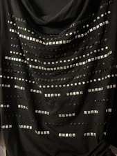 Sarah Kern T-Shirt WasserfallAusschnitt mit schwarzen und silbernen Nieten 44