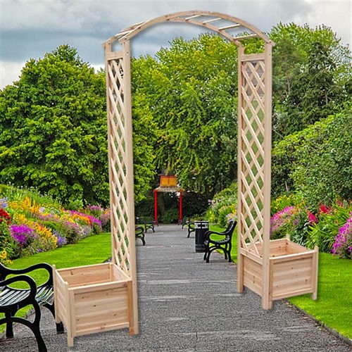 Rosenbogen holz pergola - holz,
