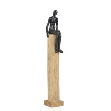 Skulptur Mann mittel Holzdeko
