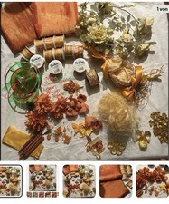 Konvolut Orangefarben Stoff