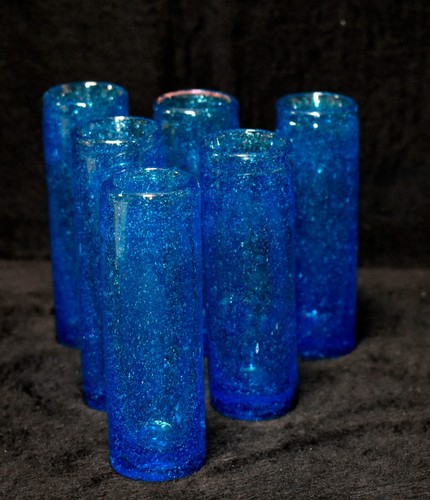 Glas alt antikglas blau - glas,